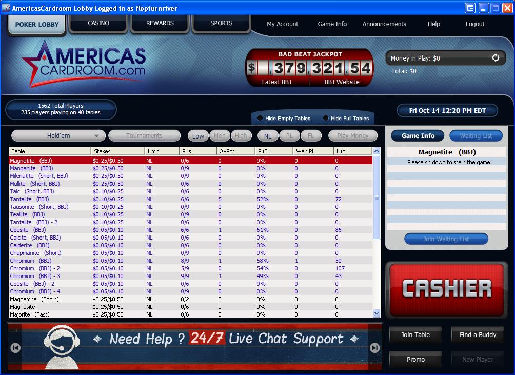 Americas Cardroom Casino