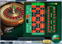 European roulette wheel