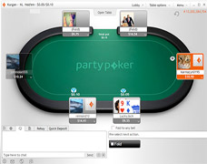 Party Poker table