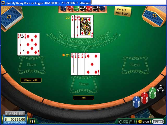 black jack casino live